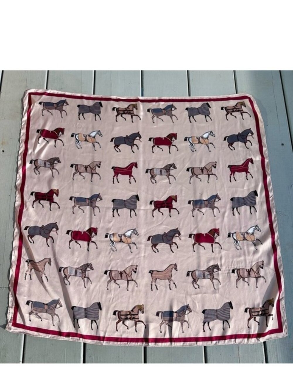 American Saddlebred Club | Mini Horses in Blankets Scarf Wrap | Size 27" x 27"